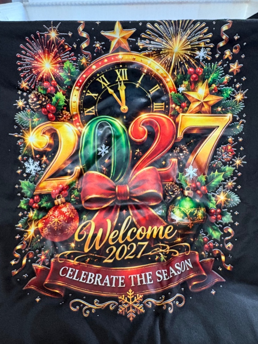 Plus Size XXXL Welcome 2027 New Year’s Eve T-Shirt
